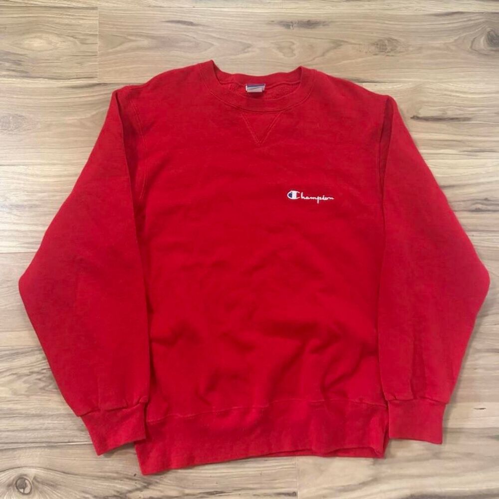 Vintage 80s Rare embroidered Champion Sweatshirt crewneck Size medium